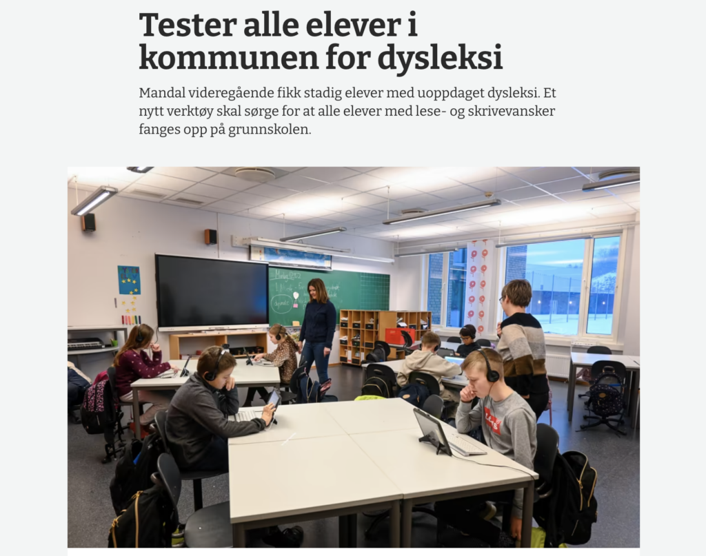 Lindesnes tester alle med Dysmate